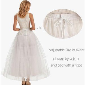 New Hoopless Crinoline Slip Underskirt